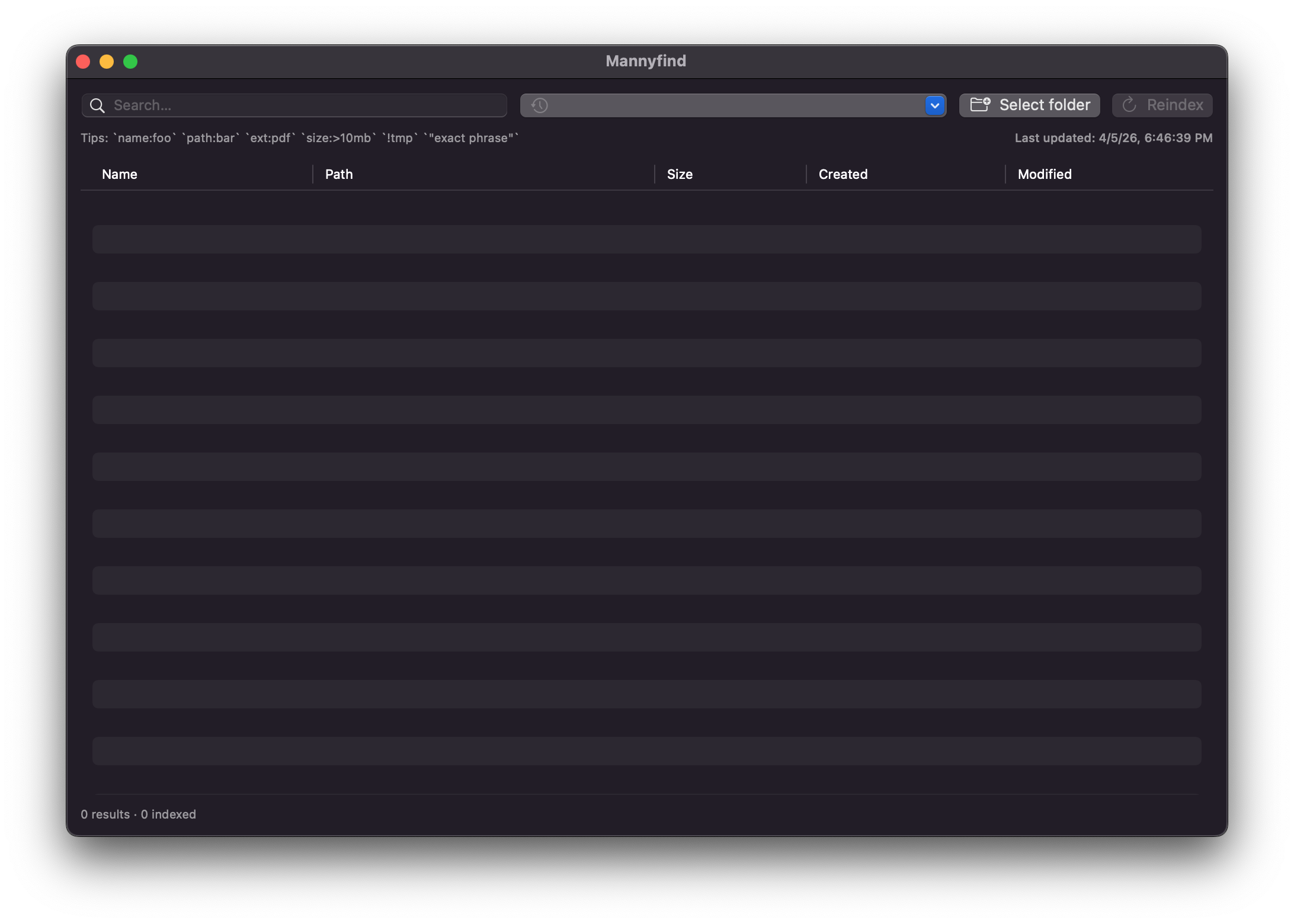 Mannyfind app interface